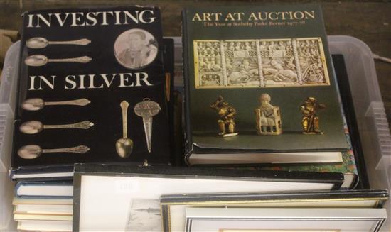 Box of books & prints